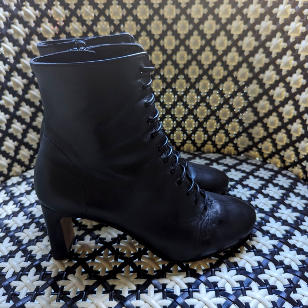 Whistles Dahlia Lace Up Booties (37)